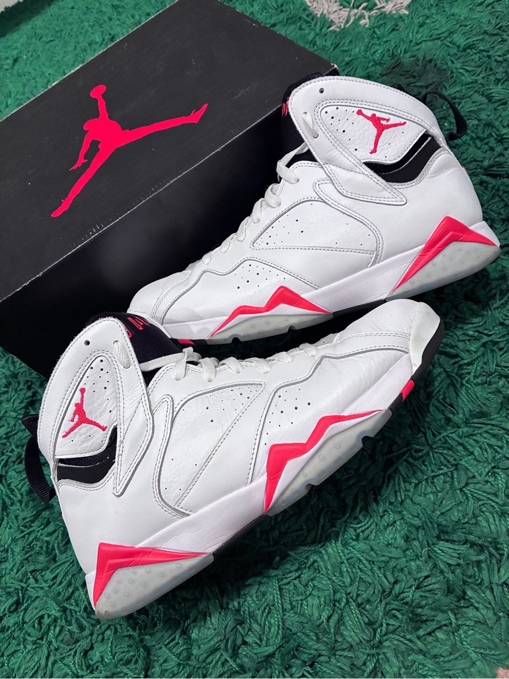 Jordan 7 Retro White Infrared Size 11 Pre-Owned/Used OG ALL GREAT 100% AUTHENTIC